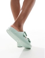 double strap sandal in sage